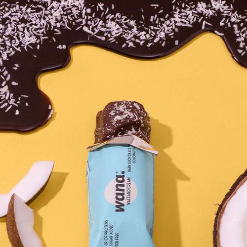 WaNaFood WaNa Food Protein Riegel 43g  WaNa Protein Bar, Weisse Schokolade mit Erdbeer-Creme-Füllung