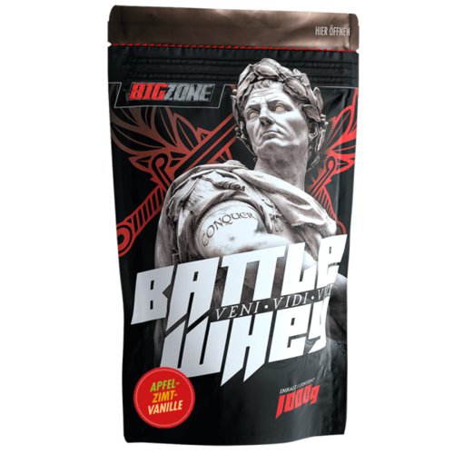 Big Zone Battle Whey, 1000g, Apfelstrudel