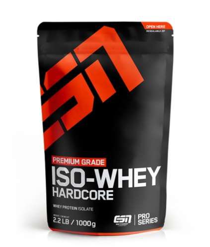 ESN Fitmart GmbH und Co. KG ESN IsoWhey Hardcore 1000g, Strawberry