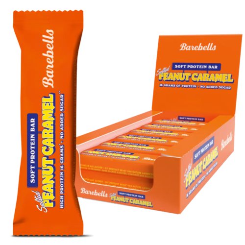 Barebells Salted Peanut Caramel Soft Protein Bar Riegel-Box, 12x55g