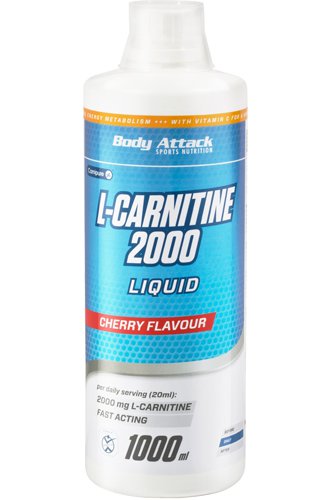 Body Attack L-Carnitine 2000 Liquid, 1000ml, Cherry