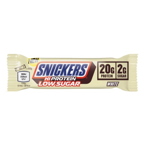 Mars Snickers White Chocolate Low Sugar High Protein Bar, 57g