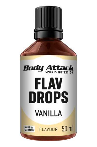 Body Attack Flav Drops, 50ml MHD 31.10.2023, Blueberry Flavour
