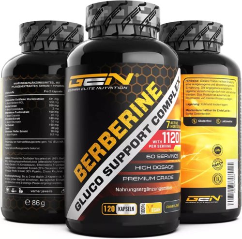 German Elite Nutrition GEN Berberin Complex, 120 Kapseln