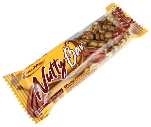 Ironmaxx Nutty Bar, 40g, Pecan Caramel Milk Chocolate