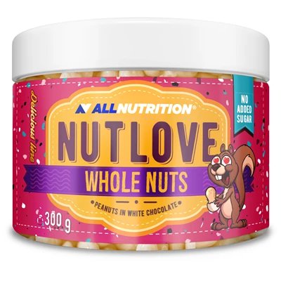 All Nutrition Nutlove Whole Nuts, 300g, White Chocolate Peanut