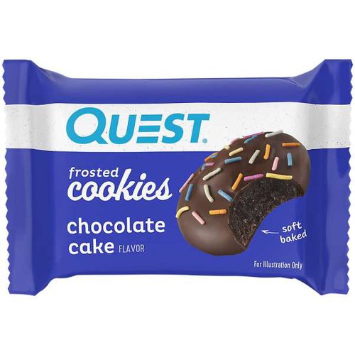 Quest Nutrition Protein Frosted Cookies, 25g, Chocolate Cake