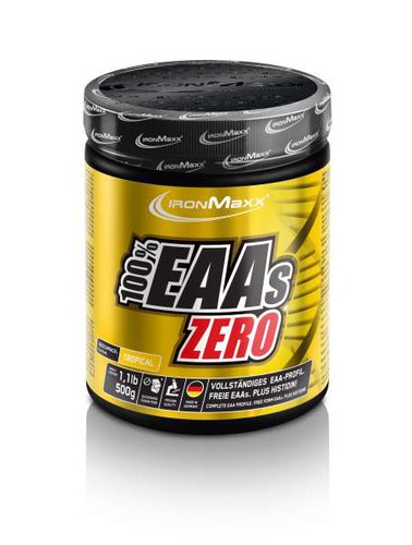 Ironmaxx 100 EAAs Zero, 500g, Zitrone Eistee
