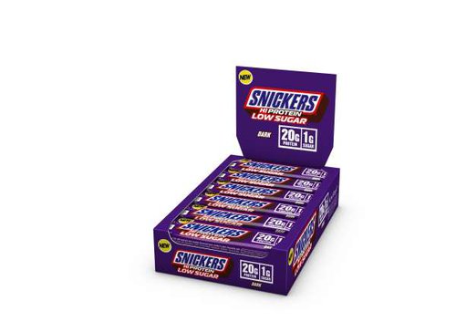 Mars Snickers Dark Low Sugar High Protein Bar, 12 x 57g