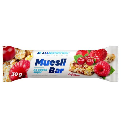 All Nutrition Müsli Bar, 30g MHD 08.11.2024, Cranberry & Raspberry