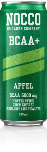 Nocco BCAA Drink, 24 x 330ml, Apfel