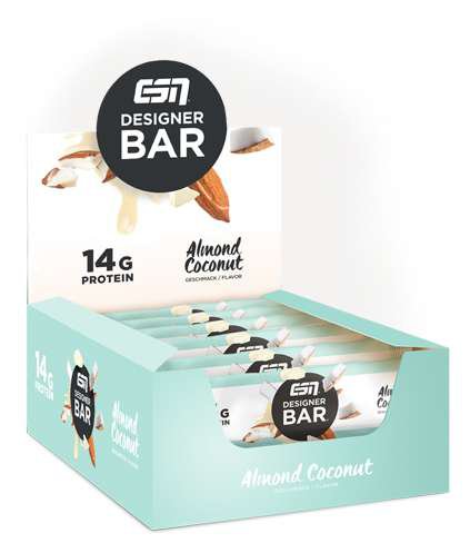 Esn Fitmart Gmbh Und Co. Kg ESN Designer Bar Box, 12 x 45g Riegel, 540g, Peanut Caramel