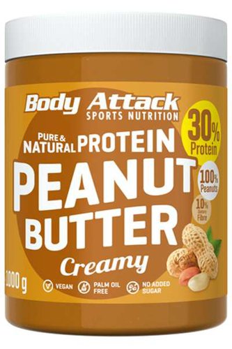 Body Attack Peanut Butter, 1000g, Sea Salt