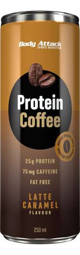 Body Attack Protein Coffee, 250ml, Latte Flavour