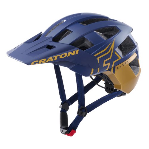 Cratoni MTB-Helm AllSet Pro blaugold matt Gr. ML 58-61cm