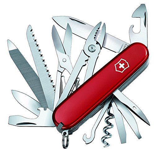 Victorinox Taschenmesser Handyman (24 Funktionen, Kombizange, Holzmeissel, Metallsäge) rot