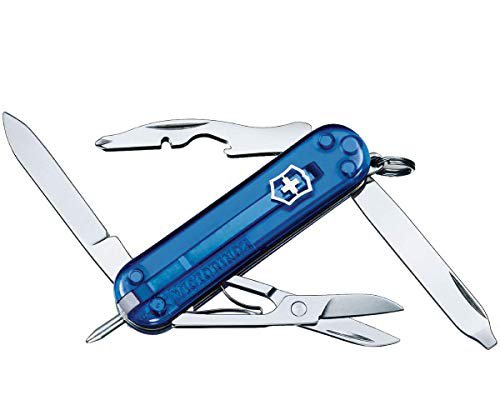 Victorinox Taschenmesser Manager (10 Funktionen, Kugelschreiber, Schere) blau transparent