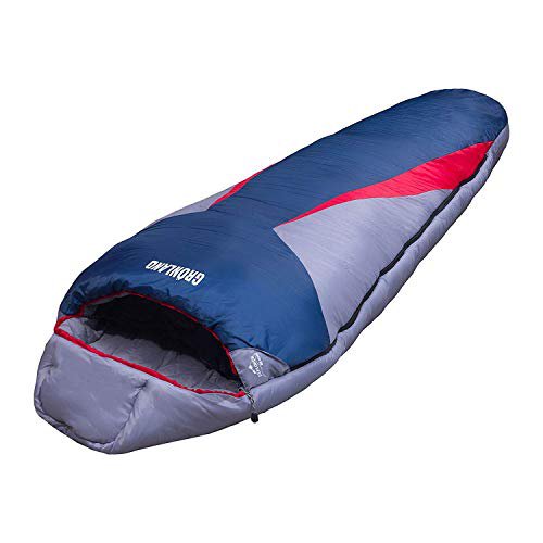 EXPLORER Schlafsack 230x82cm GRÖNLAND Mumienschlafsack -23°C Outdoor Camping Kapuze Wandern Kompressionspacksack