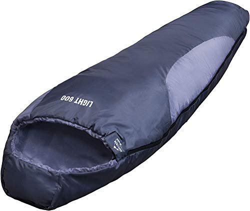 EXPLORER LIGHT 600 Schlafsack ultraleicht klein warm 210 x 75 cm Mumienschlafsack Hüttenschlafsack -2°C Outdoor Camping Kapuze Wandern Sommerschlafsack Kompressionspacksack