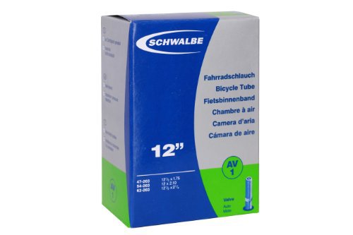 Schwalbe SCHWALBE Fahrradschlauch Schlauch Nr.1 12 Zoll (Ausführung: AV 1, gerade)