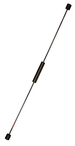 FLEXI-BAR ® Athletic, Schwarz, hochbelastbarer Schwingstab von Flexi-Sports mit Einführungs-DVD und Trainingsplan, Schwungstab, Schwingstick