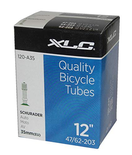 XLC 2508120200 Fahrradschlauch 12 1/2 x 2 1/4 47-203, 54-203, 62-203 AV 33 mm