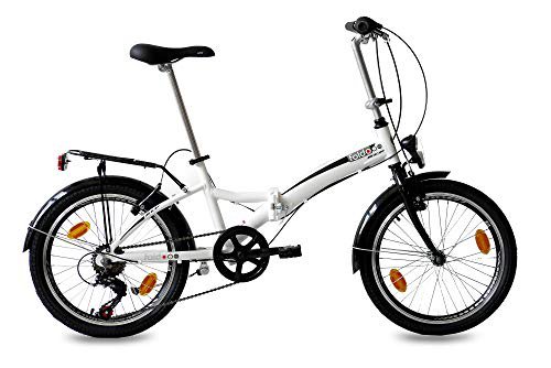 KCP 20" KLAPPRAD FALTRAD CITYBIKE FOLDO ALU 6 Gang Shimano Weiss - 50,8 cm (20 Zoll)