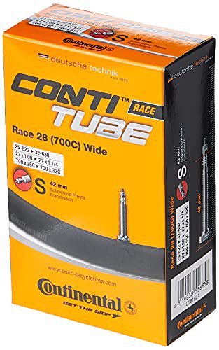 Continental Schlauch Conti Race Training Fahrradschlauch, Schwarz, 28 Zoll