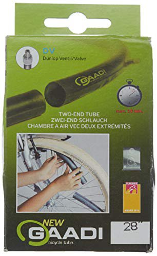 Gaadi GAADI Unisex – Erwachsene Fahrradschlauch Dunlop Ventil, schwarz, 24 Zoll
