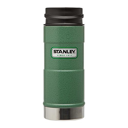 Stanley Classic Vakuum Trinkbecher - 0 -35 Liter - 18/8 Edelstahl - Hammerton grün - Einhändig bedienbar