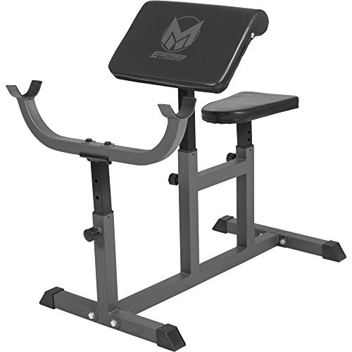 GYRONETICS Curlbank Schwarz höhenverstellbar – Hantelbank bis 150 kg belastbar