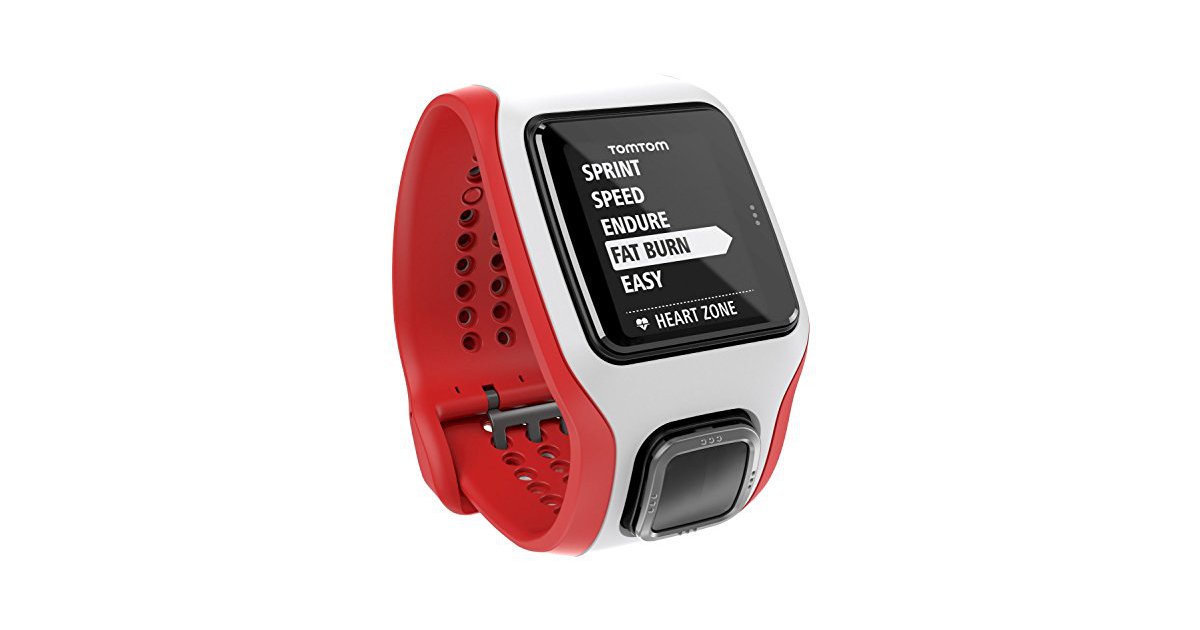 TomTom Runner Cardio GPS Sportuhr rot weiB