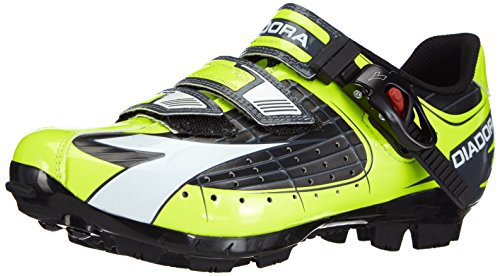 Diadora Unisex-Erwachsene X TRIVEX PLUS Radsportschuhe - Mountainbike, Gelb (schwarz/gelb fluo/weiß 3444), 44 EU