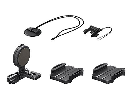 Sony VCT-HSM1 seitliche Helmhalterung (Zubehör zur Befestigung am Helm, Winkel anpassbar, geeignet für Action Cam FDR-X3000, FDR-X1000, HDR-AS300, HDR-AS200, HDR-AS50) schwarz