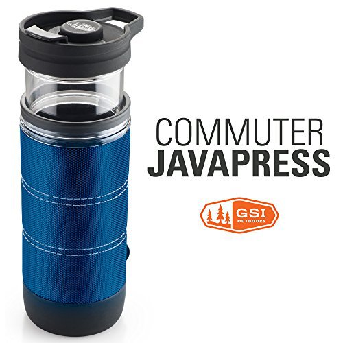 GSI Outdoor Commuter JavaPress Kaffeebecher, Herren, 79402, blau, 15 FL. oz.