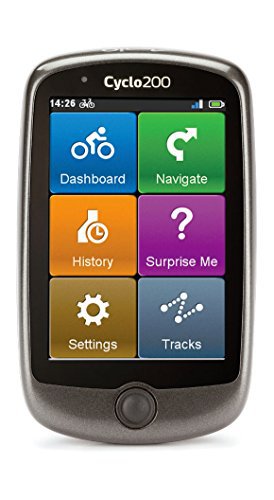 Mio Cyclo 200 Wasserfestes Fahrrad GPS Navigationsgerät mit Openstreetmaps (Westeuropa), Turn-by-Turn-Navigation, Routenplaner, Points-of-Interest sowie Workout-Programm