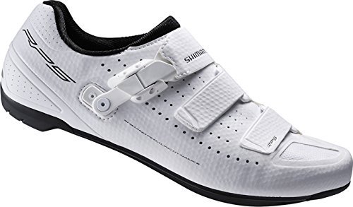 SHIMANO Erwachsene Fahrradschuhe Rennradschuhe SH-RP5W GR. 40 SPD-SL Klett-/Ratschenv, Mehrfarbig White
