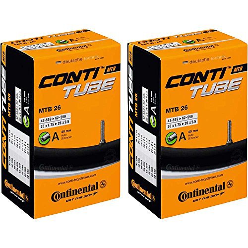 Continental 2x  Schlauch 26" x 47-62/559 A40 MTB Fahhrad Tube Schläuche 1Paar