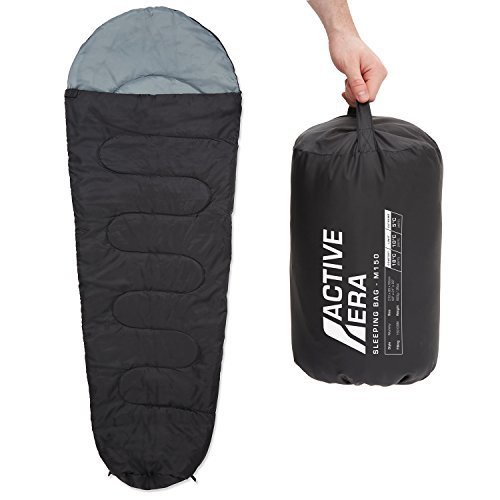 Active Era ™ 150 Premium Mumienschlafsack, leicht - Schlafsack für Outdoor Camping im Sommer oder Indoor