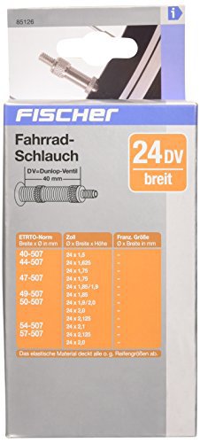 Fischer FISCHER Fahrradschlauch 24", breit, Dunlop-Ventil