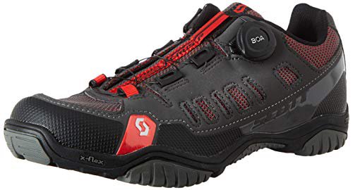 Scott Herren Sport Crus-R Boa Mountainbike Schuhe, Grau (Anthracite/Red 001), 42 EU