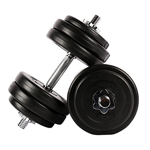MSPORTS Kurzhantel-Set 30 kg (2 x 15 kg) Hantel