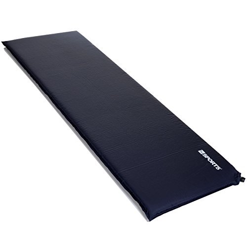LCP Sports Selbstaufblasende Luftmatratze, Indoor Outdoor, 200x66x6 cm, Blau