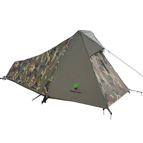 GEERTOP Bivvy Biwaksack Trekkingzelt Campingzelt Zelt Minipack Leicht 213 x 101 x 91 cm H 1