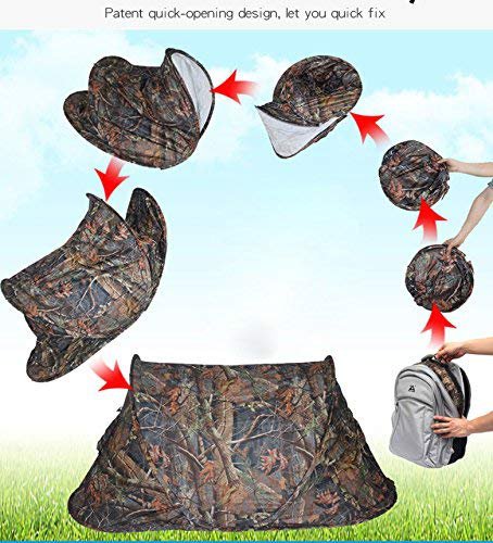PLAYKING Automatische Pop-Up tragbar outdoor Schnell-auf-Zelt Instant, wasserdicht Belüftung für Camping, Wandern, Angeln, over-night Trips, camouflage