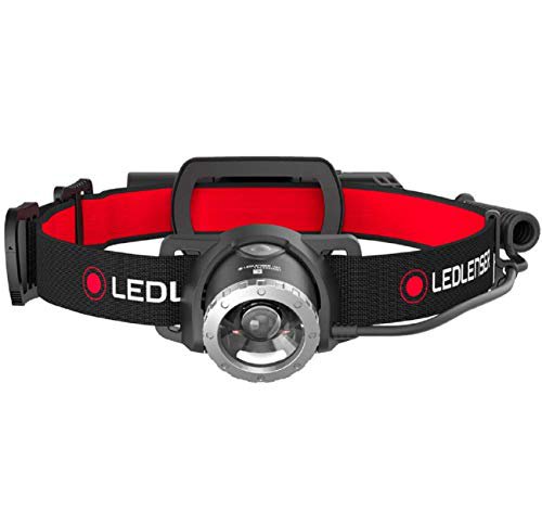 LED Lenser Ledlenser Stirnlampe H8R - Hochwertige LED Allround-Kopflampe mit integrierter Rückleuchte - aufladbar - bis zu 120 Stunden Laufzeit - 600 Lumen