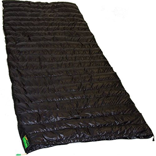 LOWLAND OUTDOOR ® - Daunen Deckenschlafsack - Ultra Compact Blanket - 210x80 cm - Nylon 8°C - 445 g