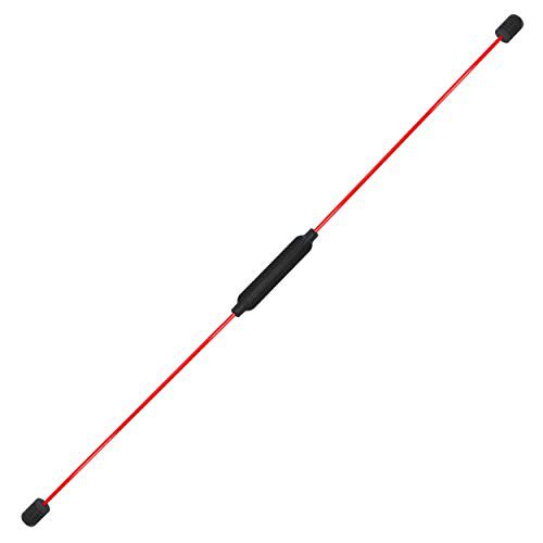 Best Sporting Swing Stick Fitness Schwingstab für Ganzkörpertraining, mit Trainingsanleitung, Farbe: rot