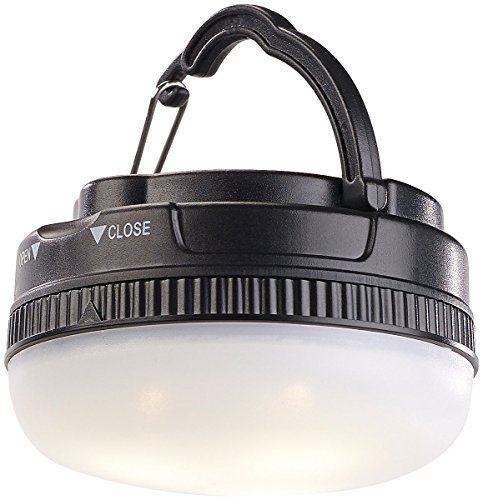 Luminea Zeltlampe: LED-Campingleuchte mit Aufhänge-Bügel & Magnet, COB, 110 Lumen, 3 Watt (Lampe Magnet)
