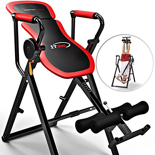 Sportstech Inversionsbank Multifunktionsgerät als Rückentrainer & Klimmzugstange, 6in1 Inversionstisch IT300 klappbar, Leichte Montage - Schwerkrafttrainer (IT300)